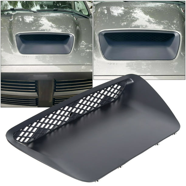 2x Car Hood Scoop Carbon Style Bonnet Air Vent Decorative Accessories Plastic zx 